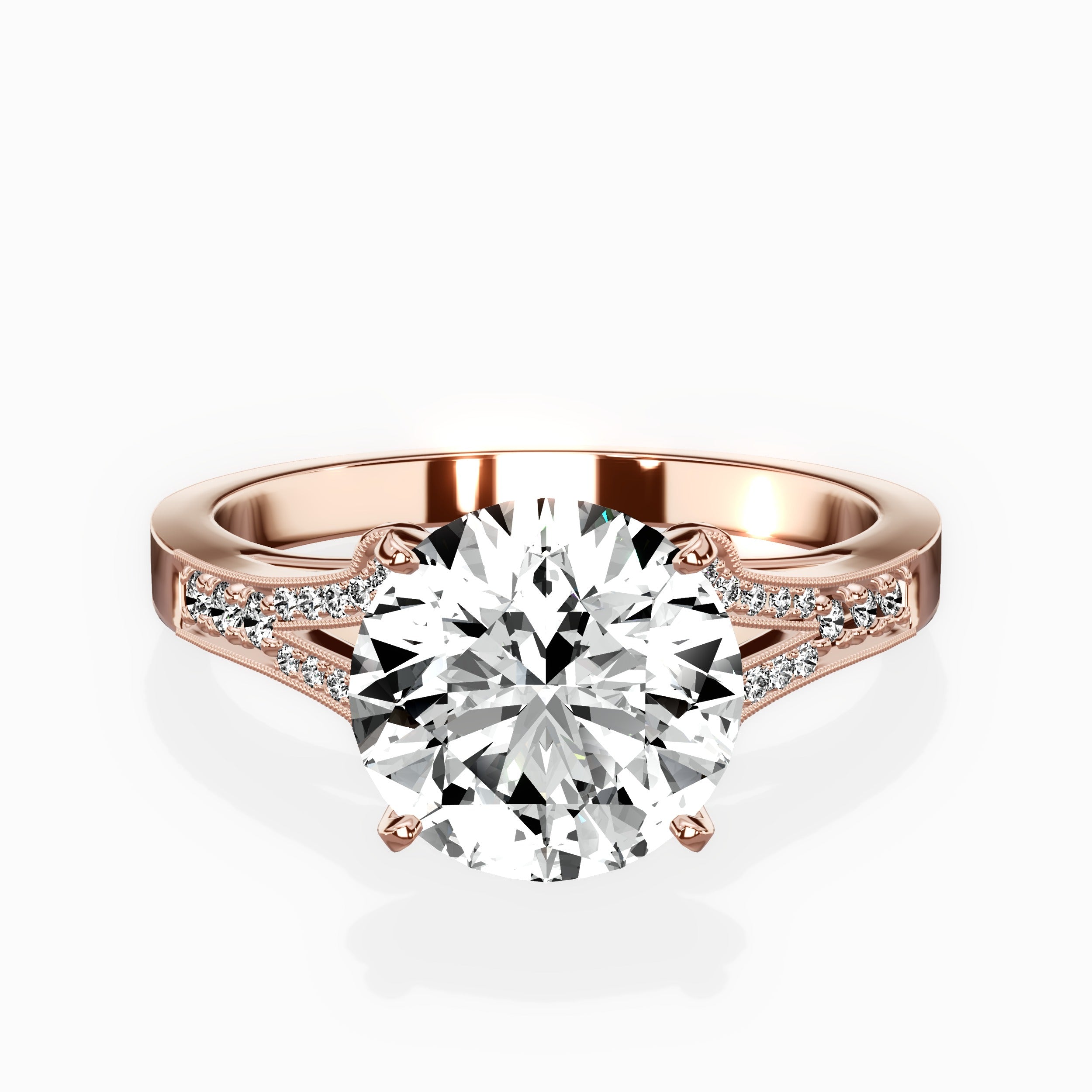 Romantic Vintage Style Engagement Ring