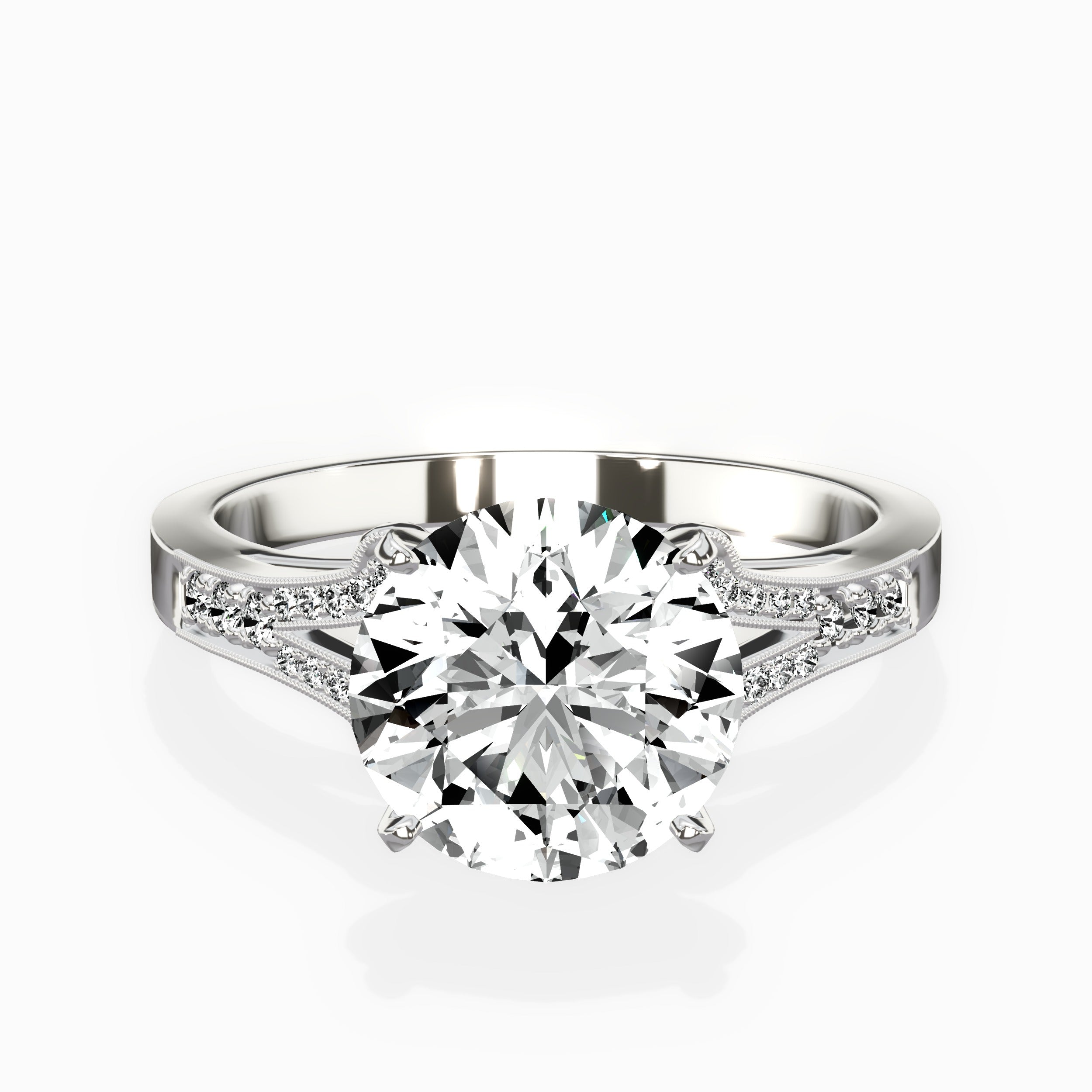 Romantic Vintage Style Engagement Ring