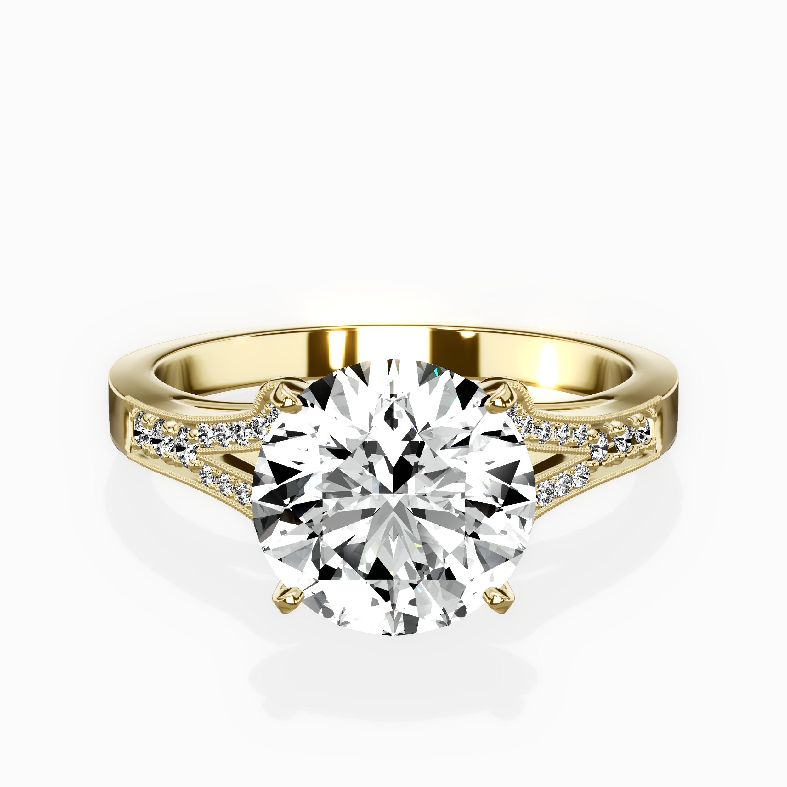 Romantic Vintage Style Engagement Ring