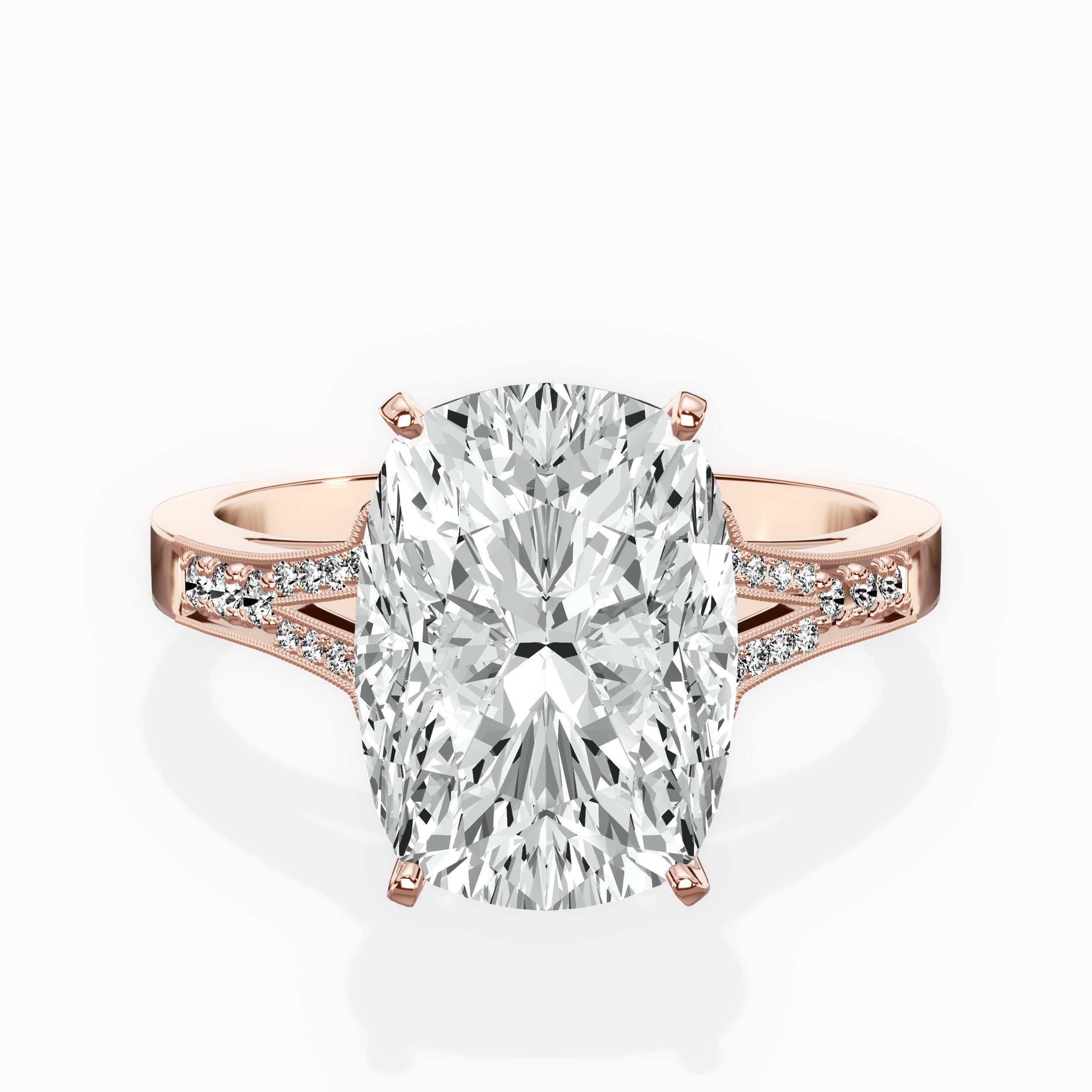 Romantic Vintage Style Engagement Ring