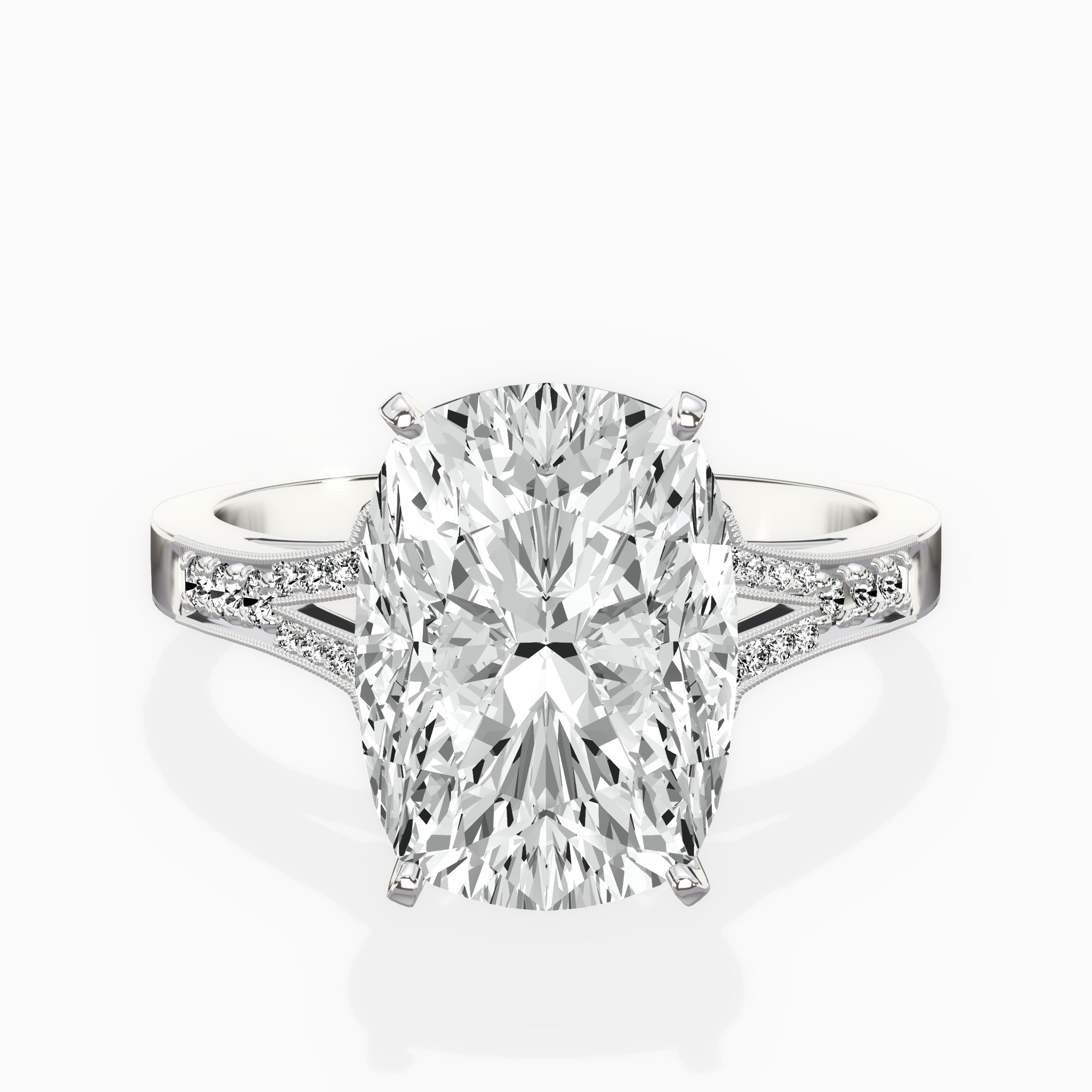 Romantic Vintage Style Engagement Ring