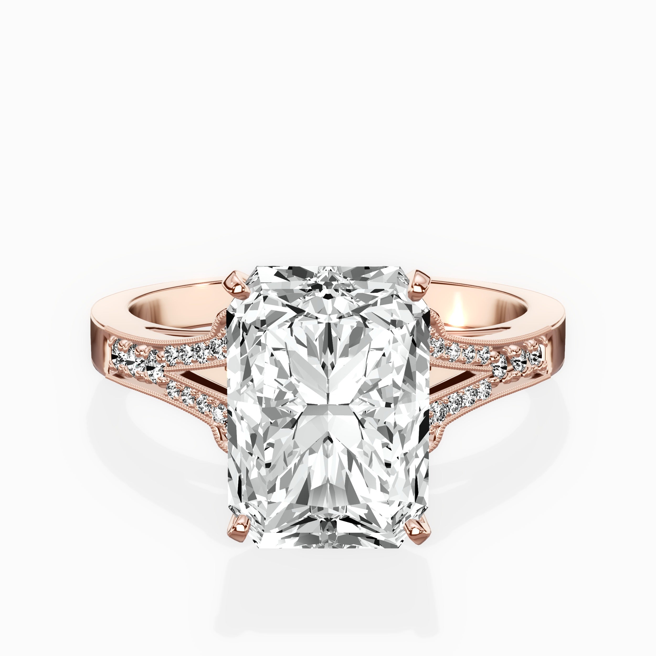 Romantic Vintage Style Engagement Ring