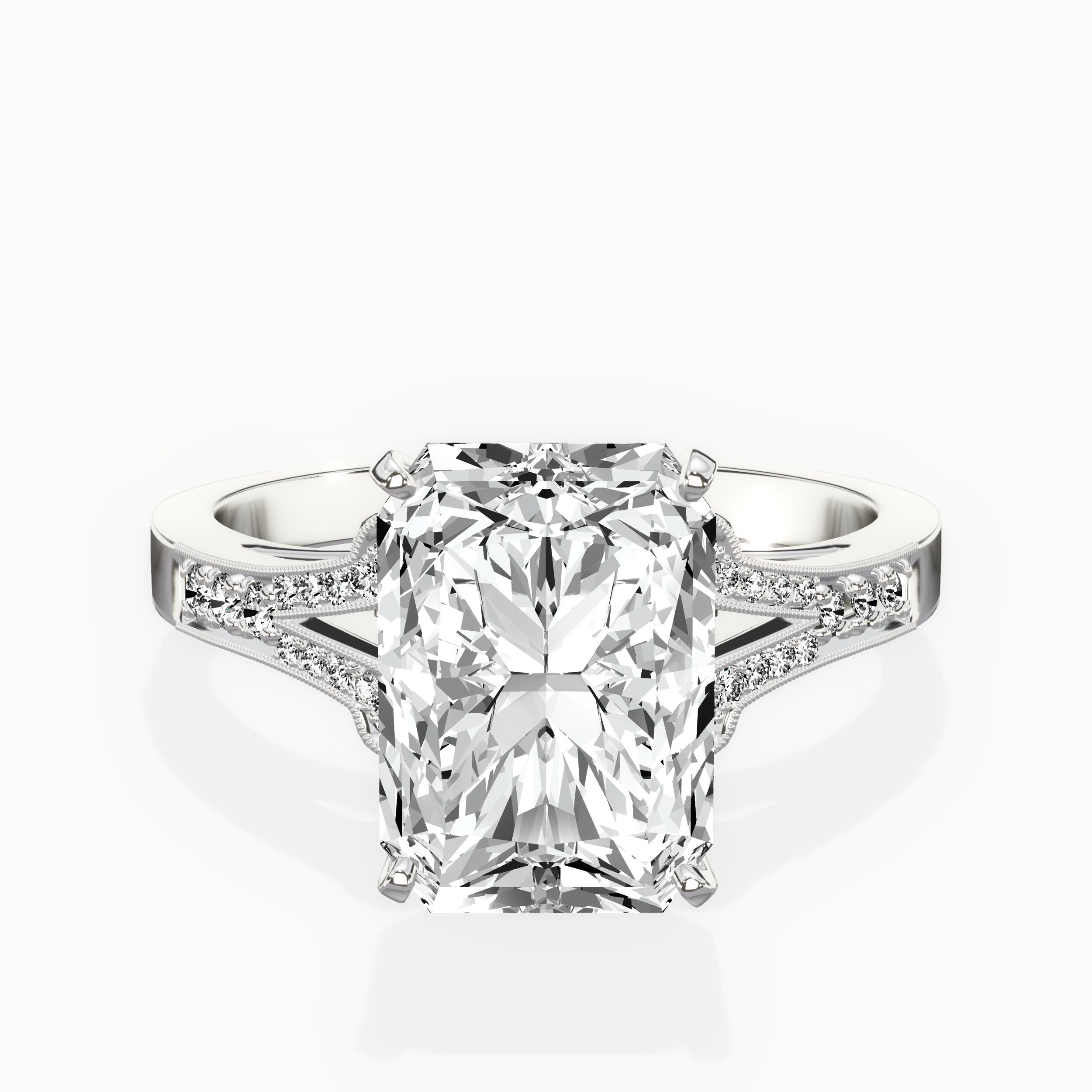 Romantic Vintage Style Engagement Ring