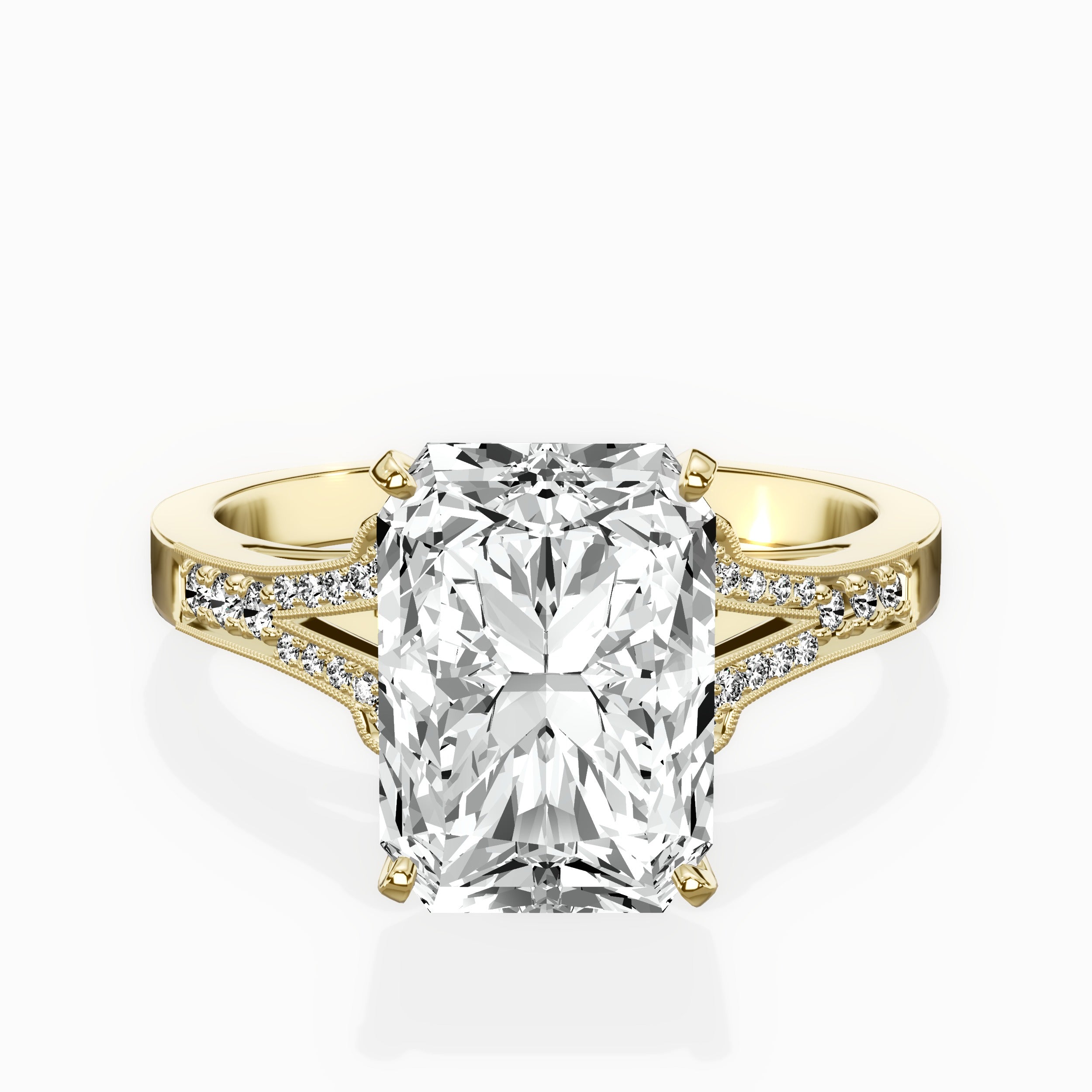 Romantic Vintage Style Engagement Ring