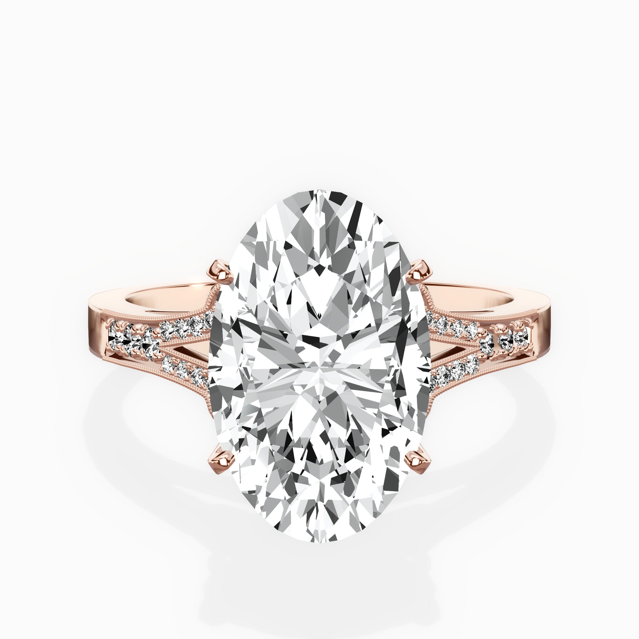 Romantic Vintage Style Engagement Ring