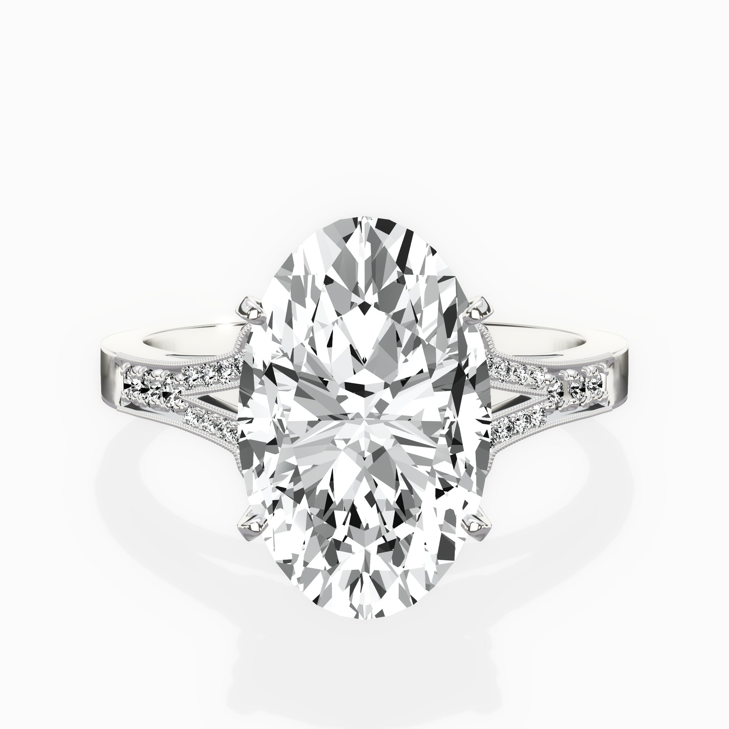 Romantic Vintage Style Engagement Ring