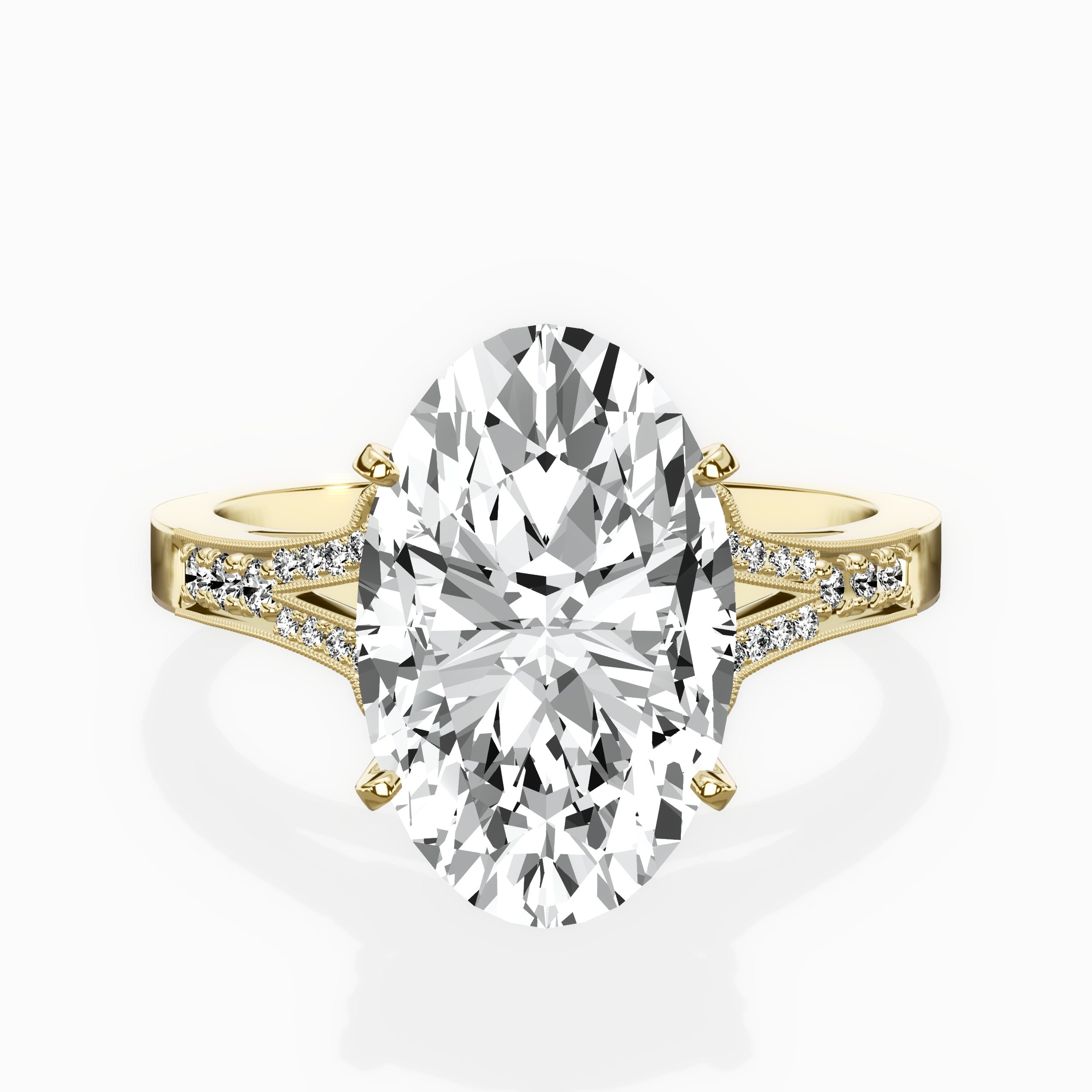 Romantic Vintage Style Engagement Ring