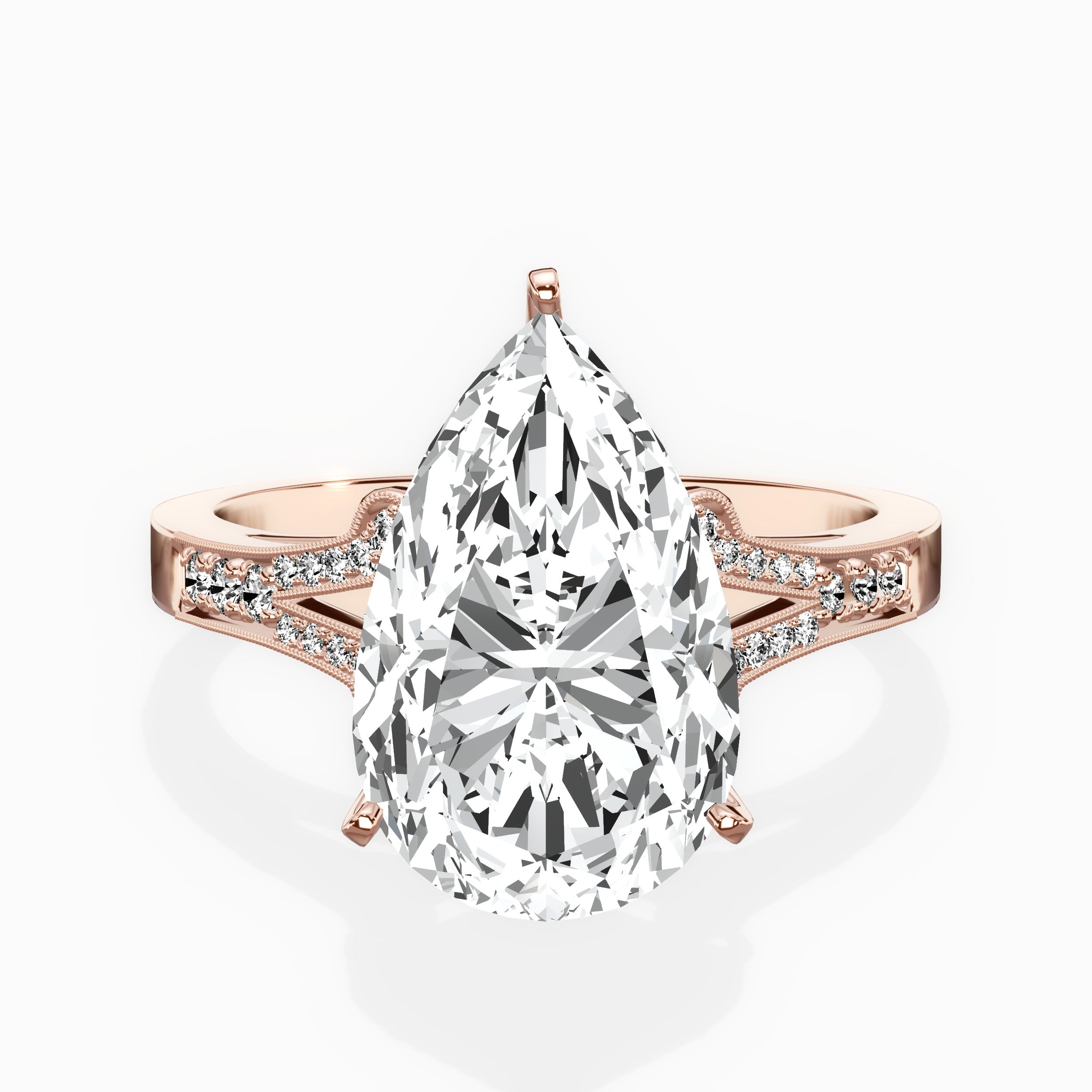 Romantic Vintage Style Engagement Ring