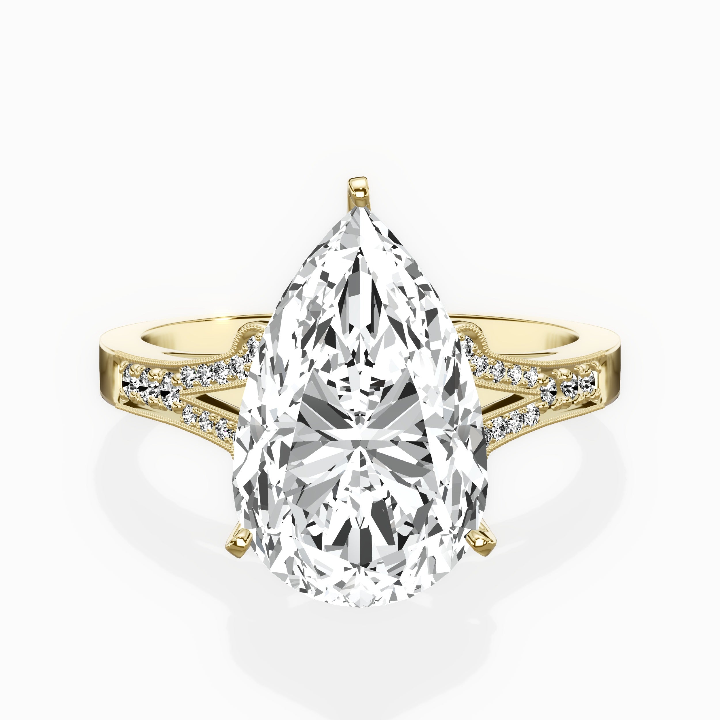 Romantic Vintage Style Engagement Ring