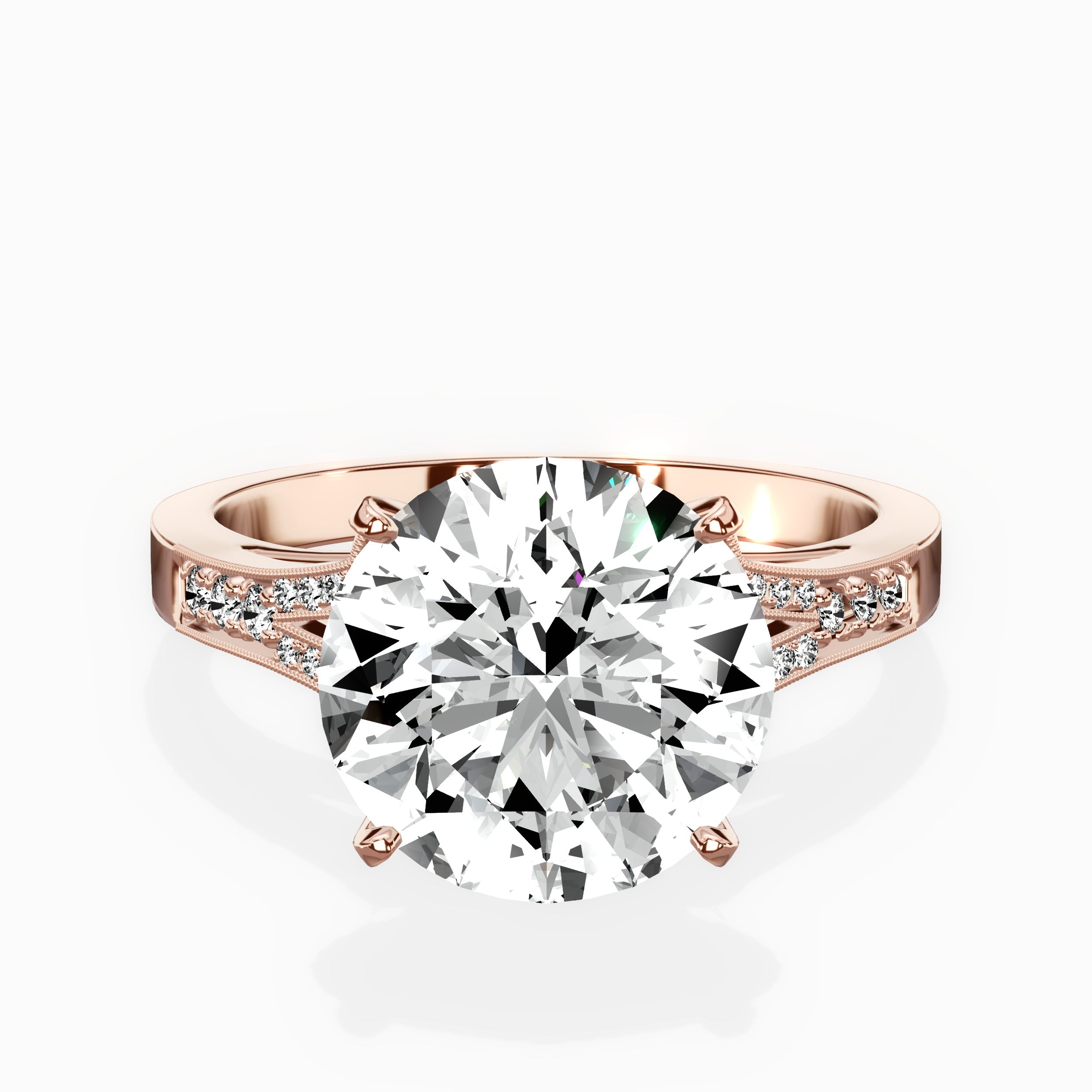 Romantic Vintage Style Engagement Ring