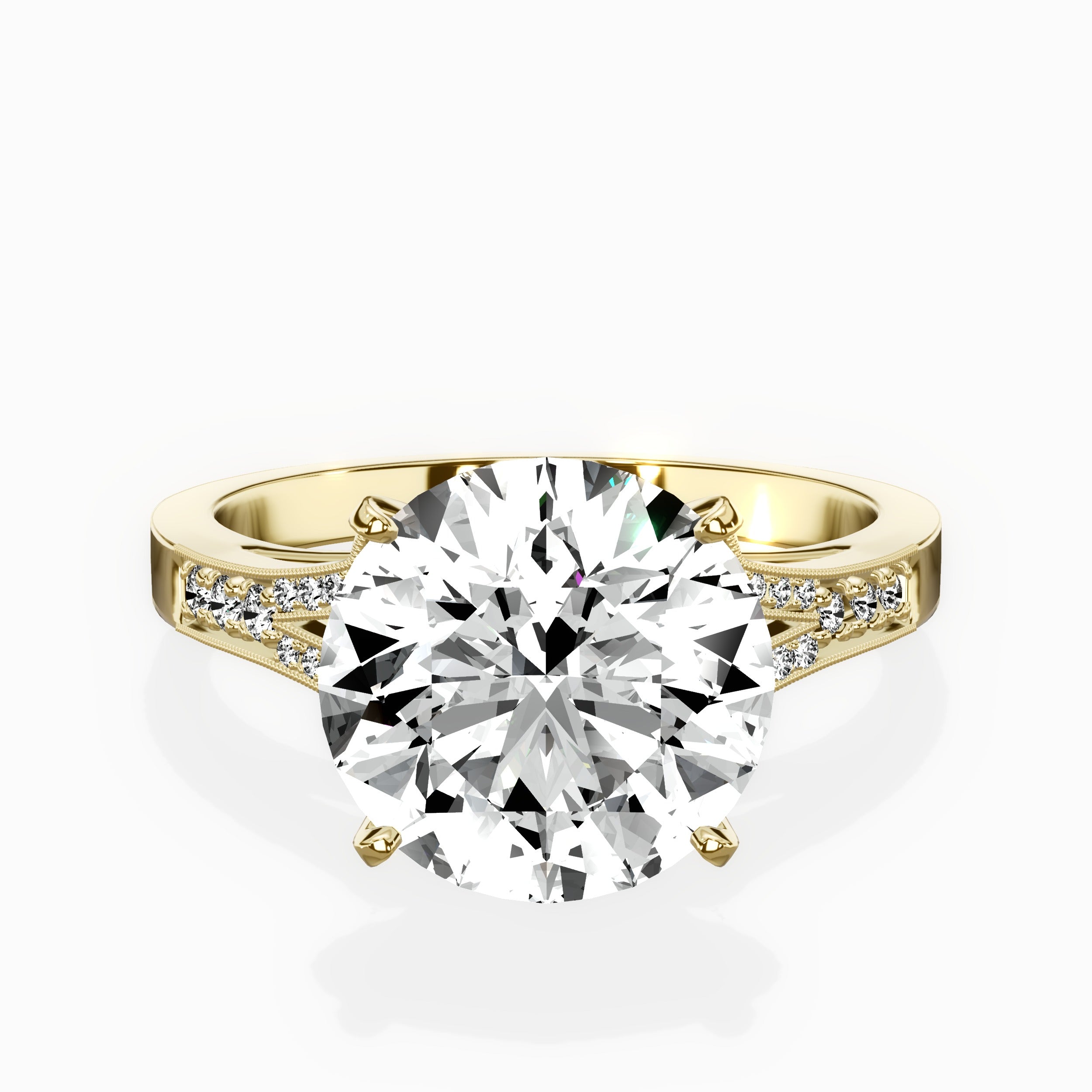 Romantic Vintage Style Engagement Ring