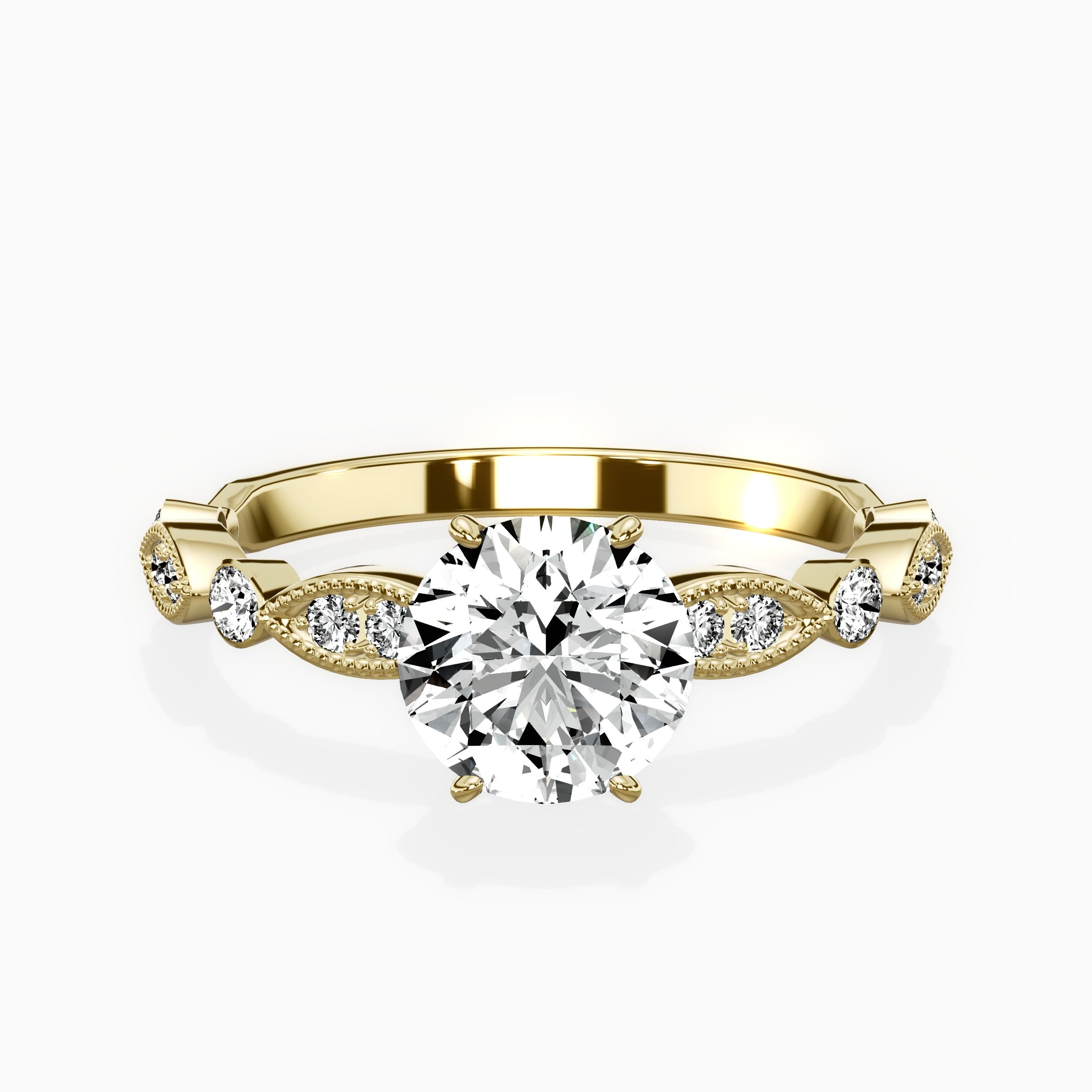 Timeless Vintage Style Engagement Ring