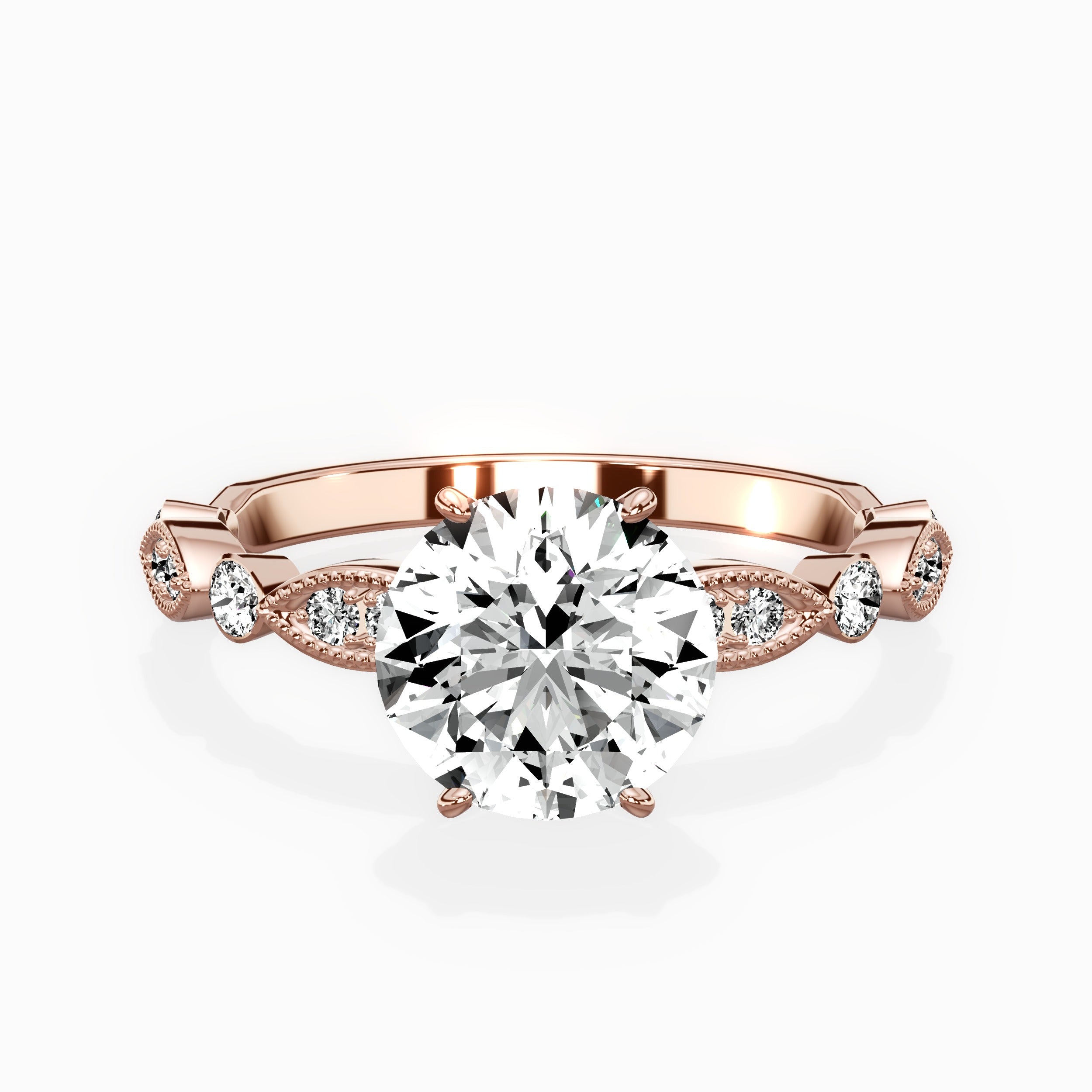 Timeless Vintage Style Engagement Ring