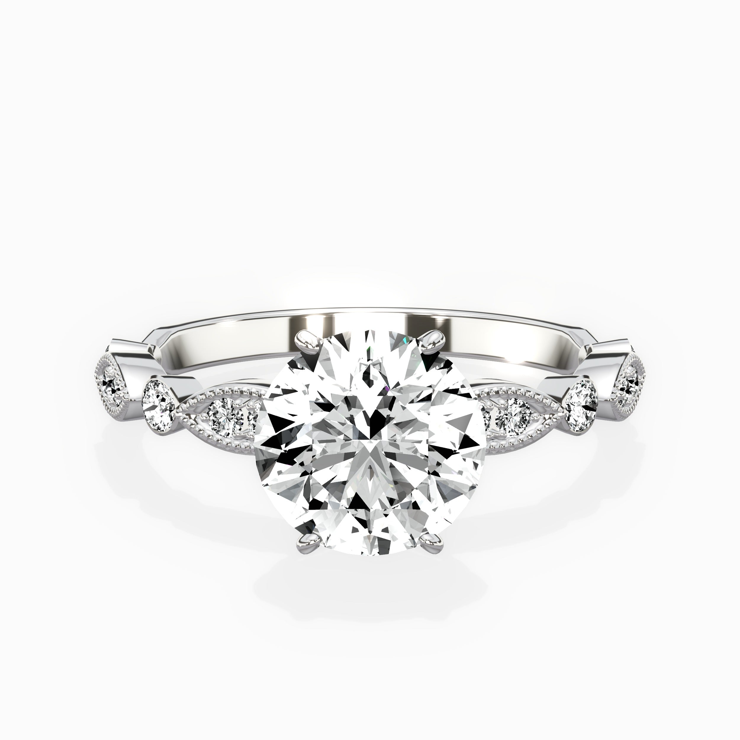 Timeless Vintage Style Engagement Ring