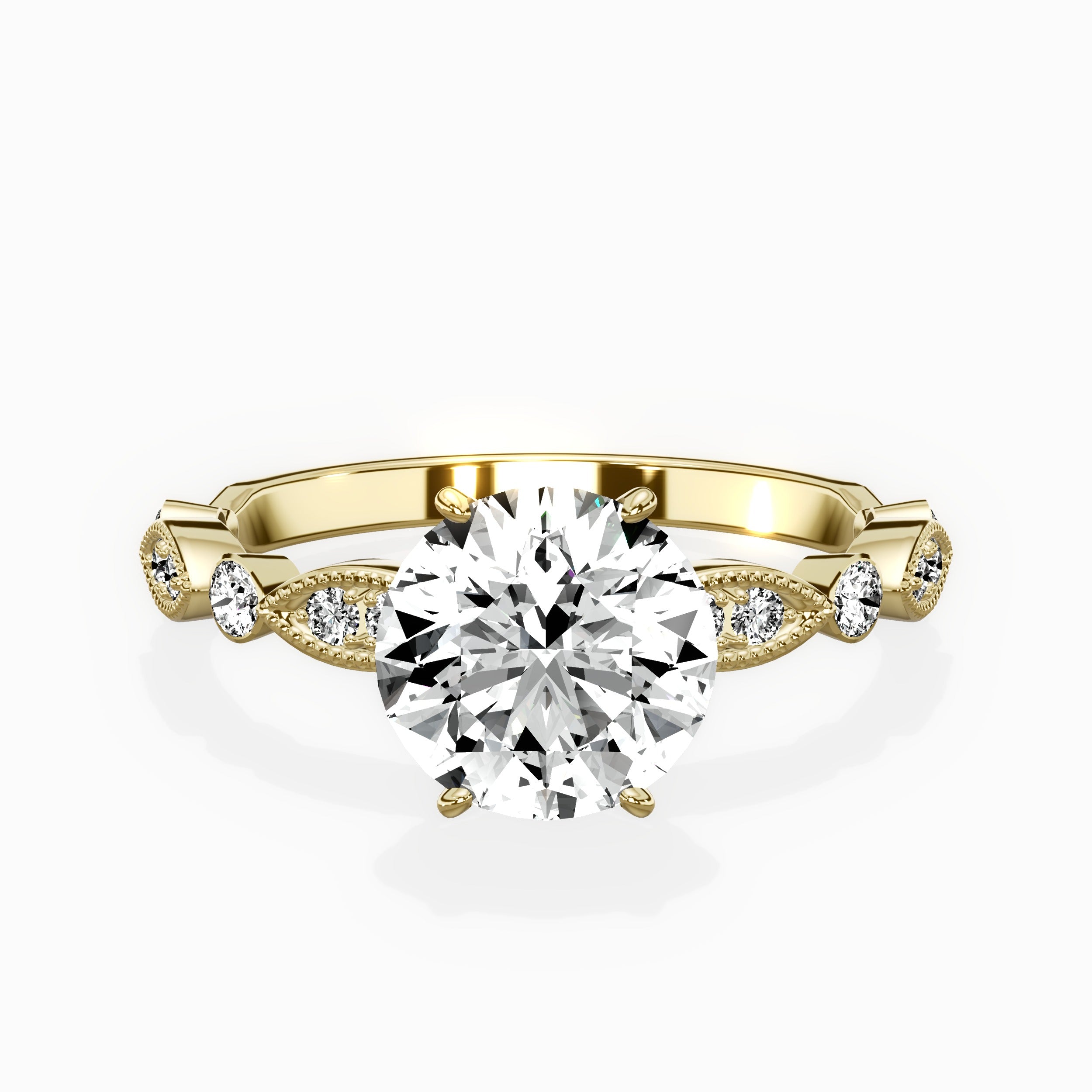 Timeless Vintage Style Engagement Ring