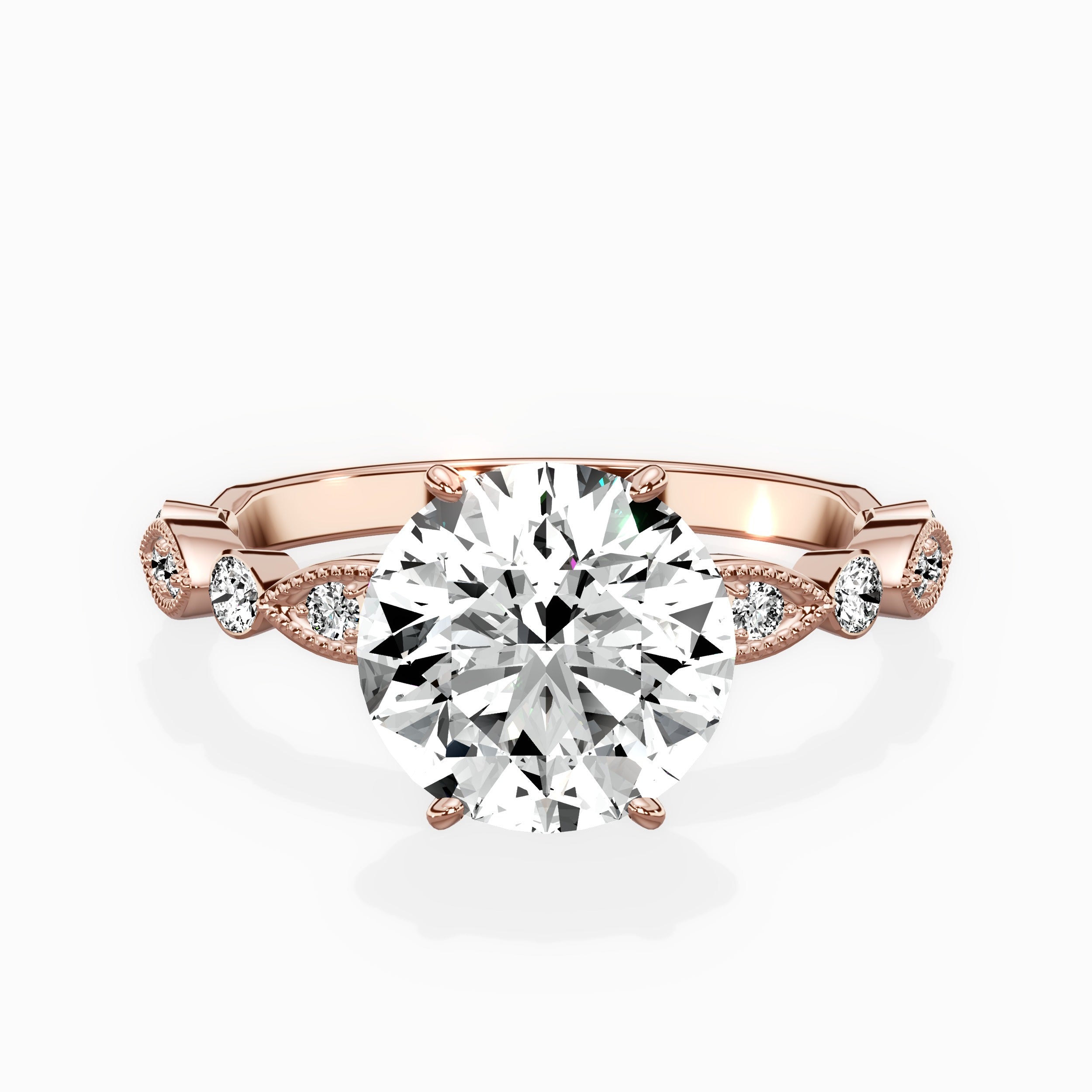 Timeless Vintage Style Engagement Ring