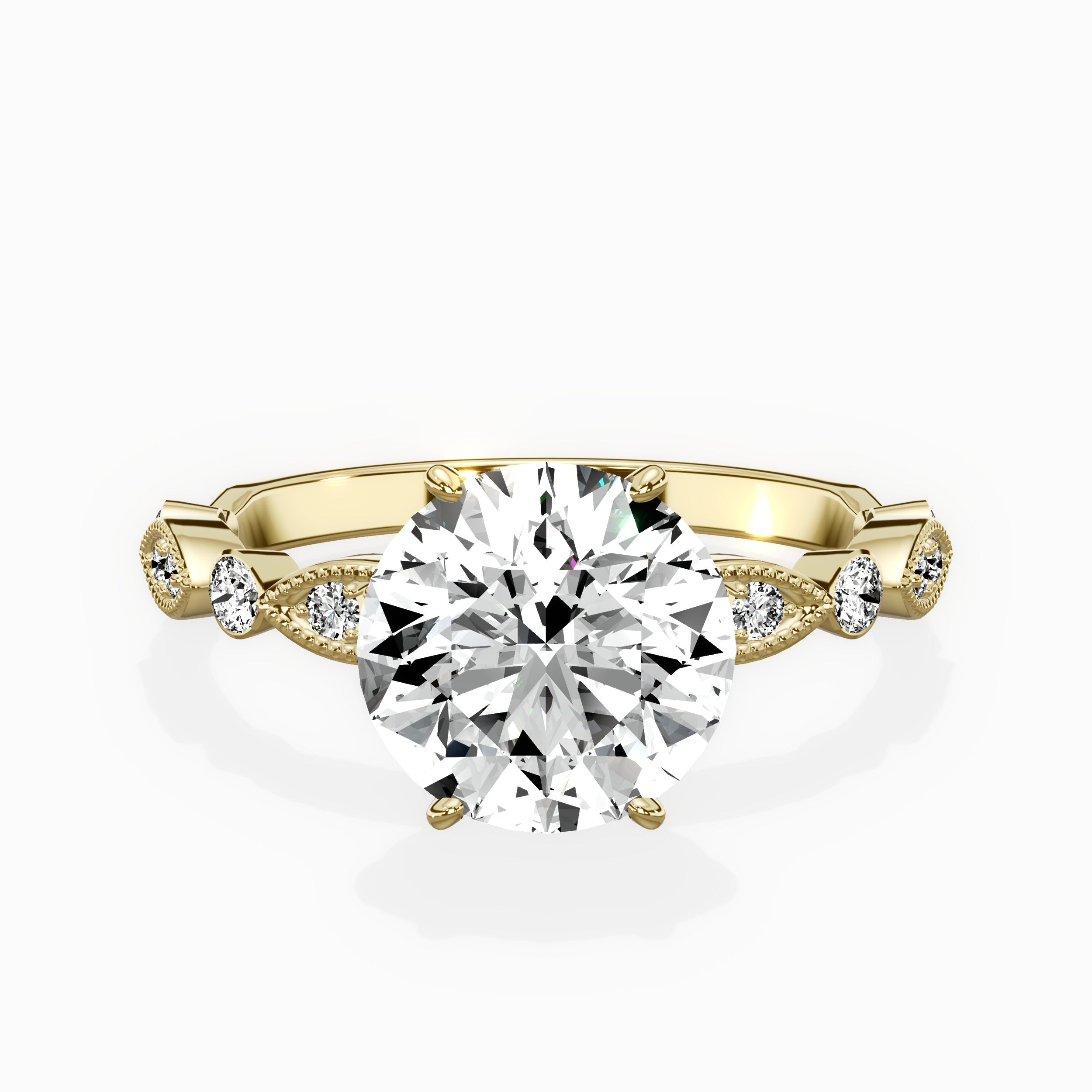 Timeless Vintage Style Engagement Ring