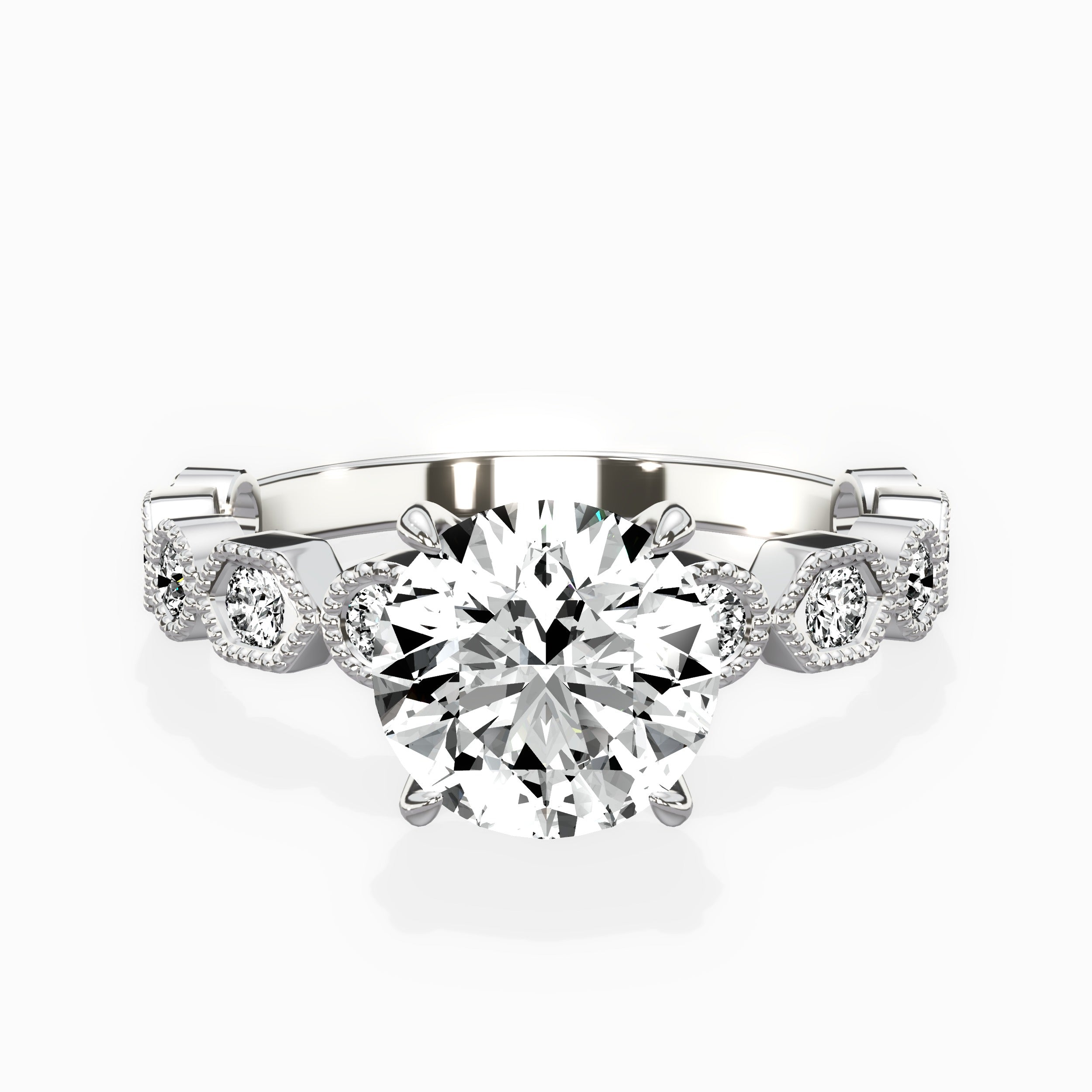 Devotion Vintage Style Engagement Ring