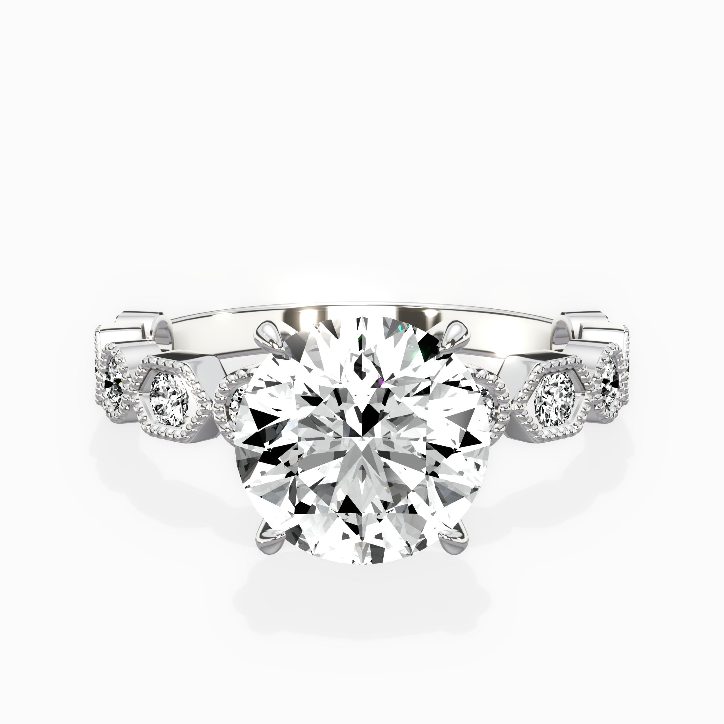Devotion Vintage Style Engagement Ring