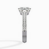 Two Petals Pave Vintage Engagement Ring