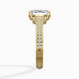 Two Petals Pave Vintage Engagement Ring