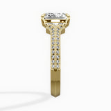 Two Petals Pave Vintage Engagement Ring