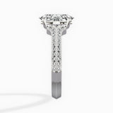 Two Petals Pave Vintage Engagement Ring