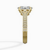 Two Petals Pave Vintage Engagement Ring