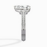 Two Petals Pave Vintage Engagement Ring