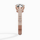 Two Petals Pave Vintage Engagement Ring