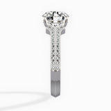 Two Petals Pave Vintage Engagement Ring
