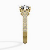 Two Petals Pave Vintage Engagement Ring