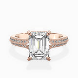 Two Petals Pave Vintage Engagement Ring