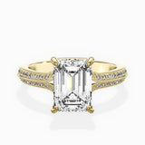 Two Petals Pave Vintage Engagement Ring