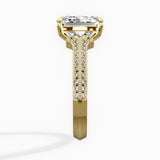 Two Petals Pave Vintage Engagement Ring