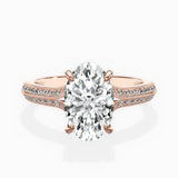Two Petals Pave Vintage Engagement Ring