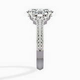 Two Petals Pave Vintage Engagement Ring