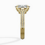 Two Petals Pave Vintage Engagement Ring