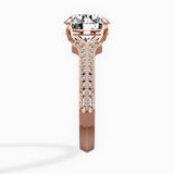 Two Petals Pave Vintage Engagement Ring