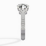 Two Petals Pave Vintage Engagement Ring