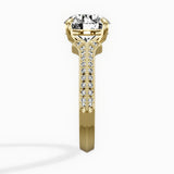Two Petals Pave Vintage Engagement Ring