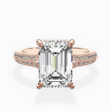Two Petals Pave Vintage Engagement Ring