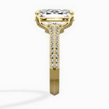 Two Petals Pave Vintage Engagement Ring
