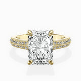 Two Petals Pave Vintage Engagement Ring
