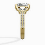 Two Petals Pave Vintage Engagement Ring