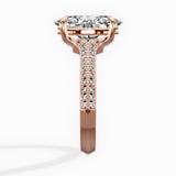 Two Petals Pave Vintage Engagement Ring