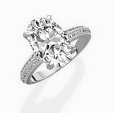 Two Petals Pave Vintage Engagement Ring