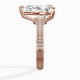 Two Petals Pave Vintage Engagement Ring