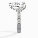 Two Petals Pave Vintage Engagement Ring