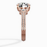 Two Petals Pave Vintage Engagement Ring